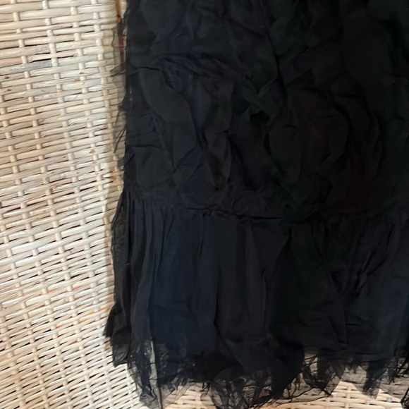 Anthropologie Kavita Bharti Midi Black ruffle tiered skirt size XL NWB New! - Picture 5 of 7